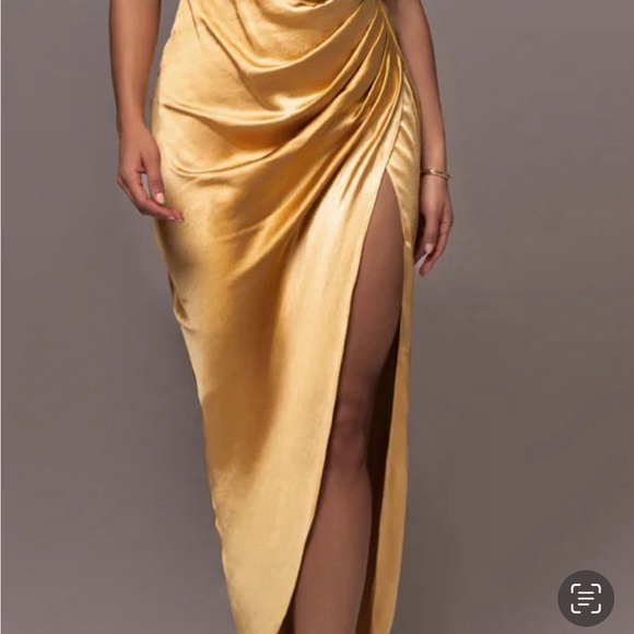 Gold Women’s Dress Size 6 Jluxabel - Picture 2 of 2